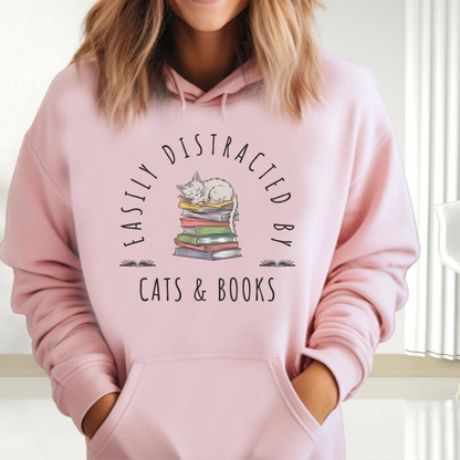 Cats & Books Hoodie V2