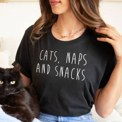 Cats Naps Snacks T-Shirt