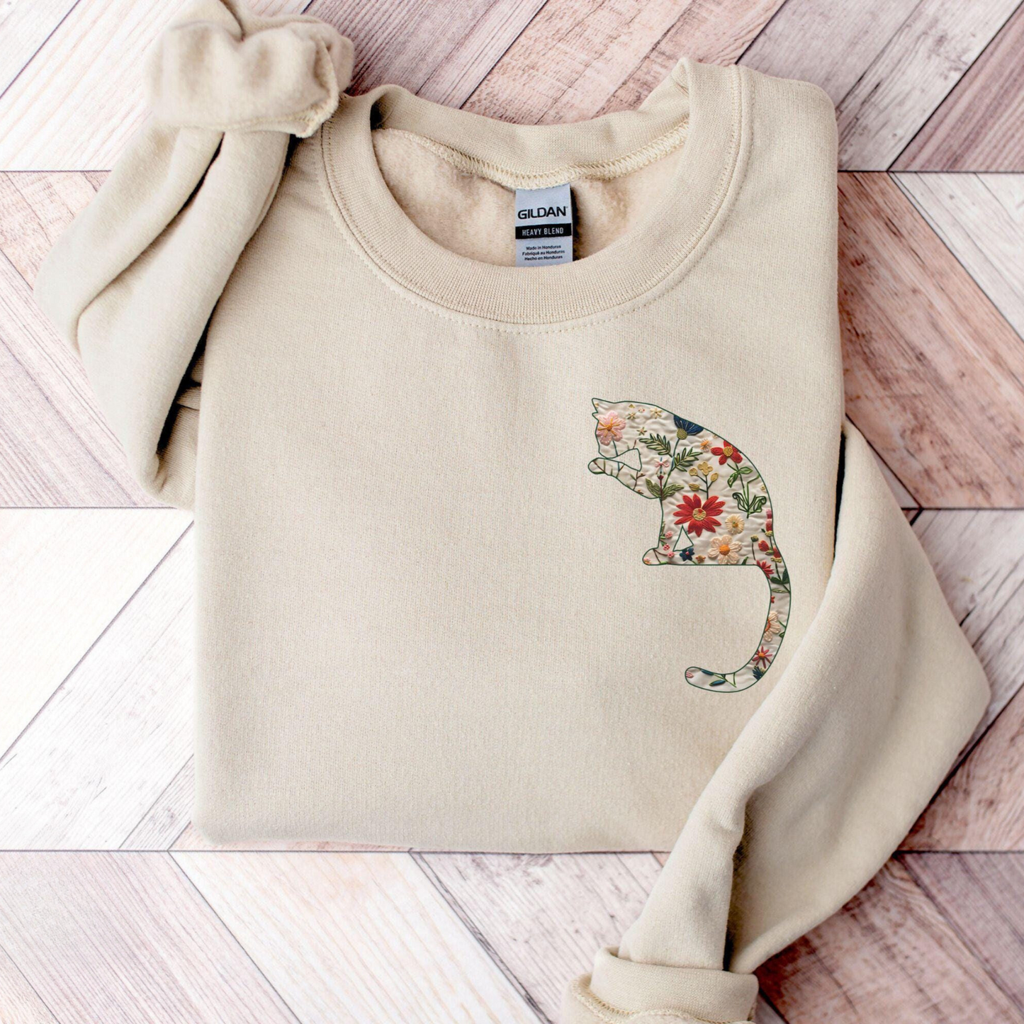 Floral Cat Sweater V4