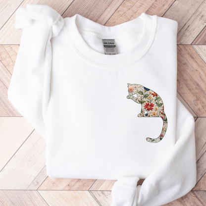 Floral Cat Sweater V4