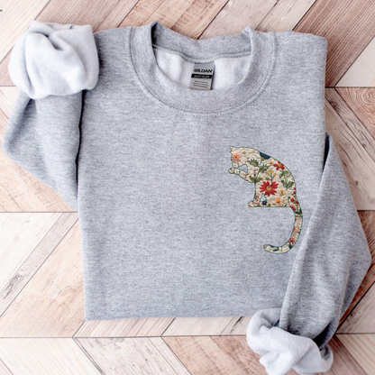 Floral Cat Sweater V4