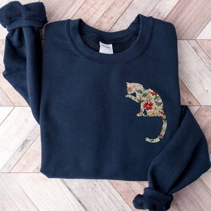 Floral Cat Sweater V4