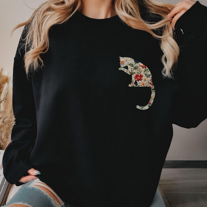 Floral Cat Sweater V4