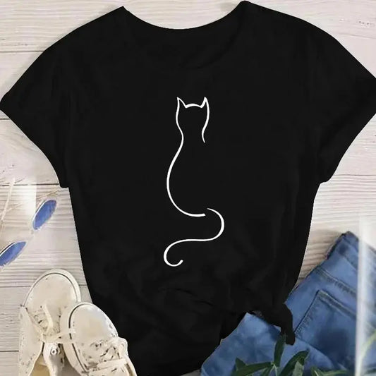 Cat Outline Tee