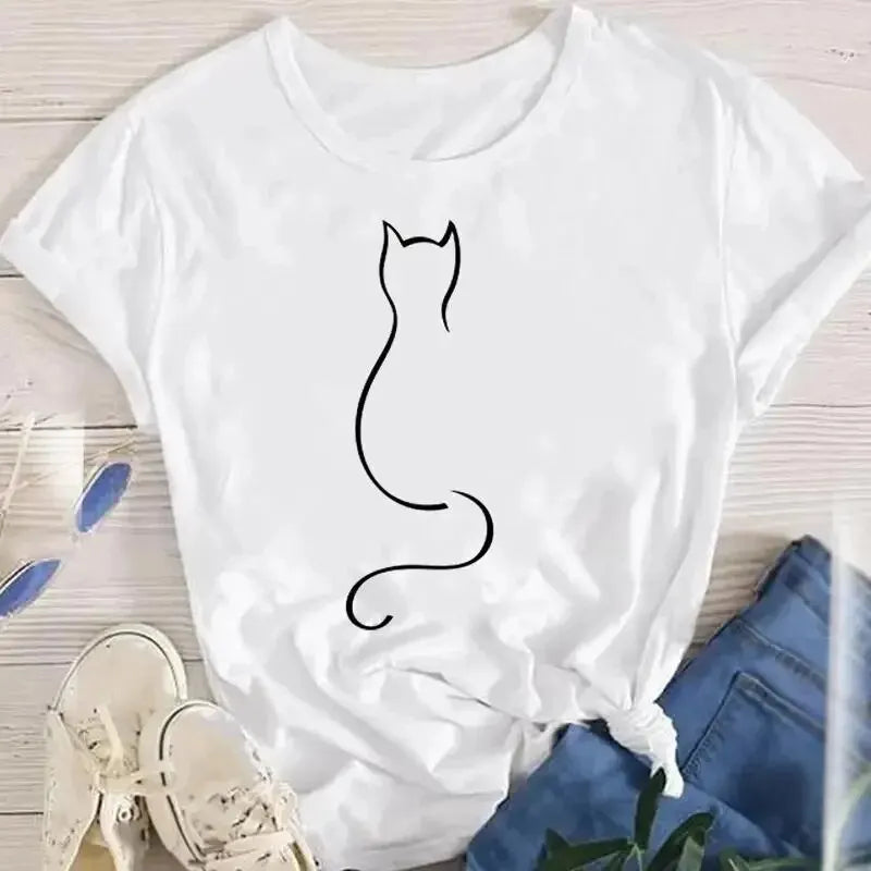 Cat Outline Tee