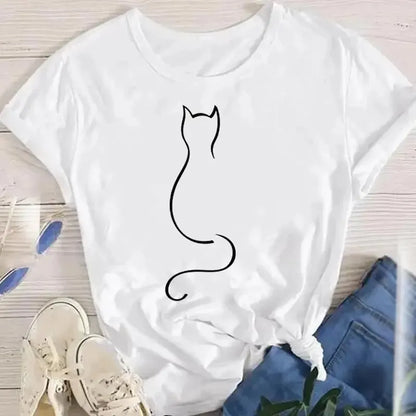 Cat Outline Tee