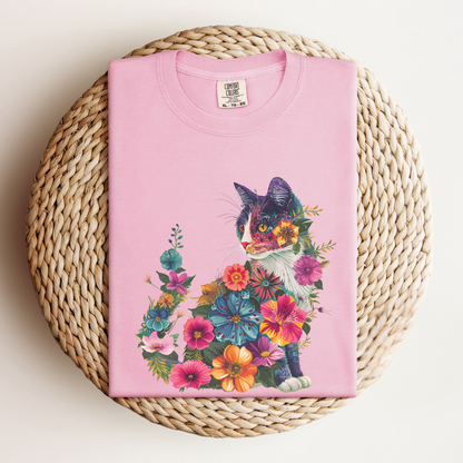 Floral Cat Tee