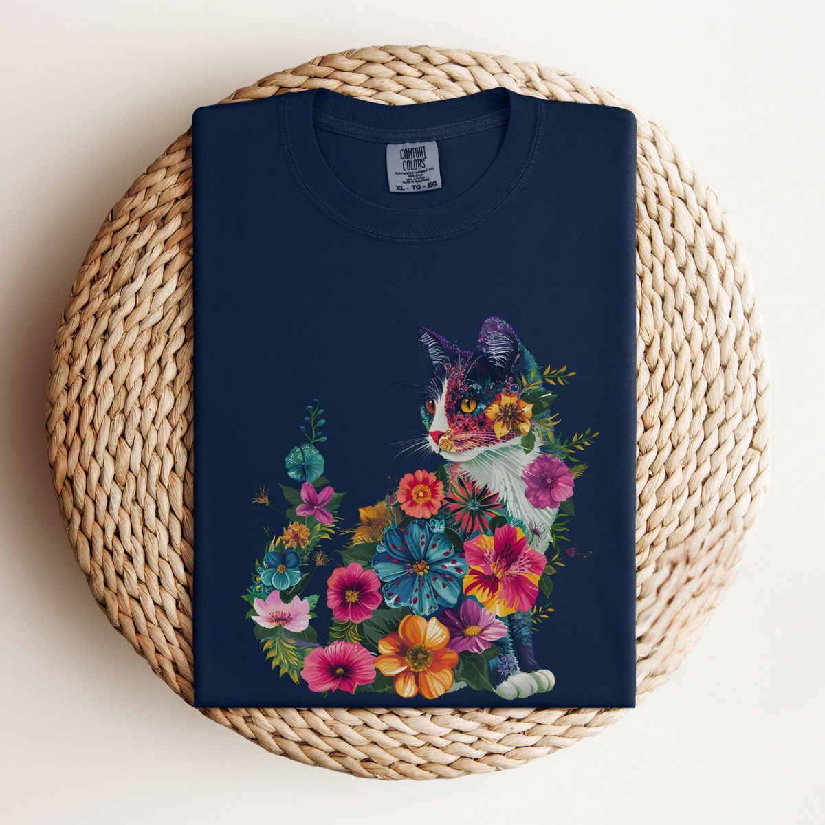 Floral Cat Tee