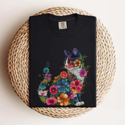 Floral Cat Tee