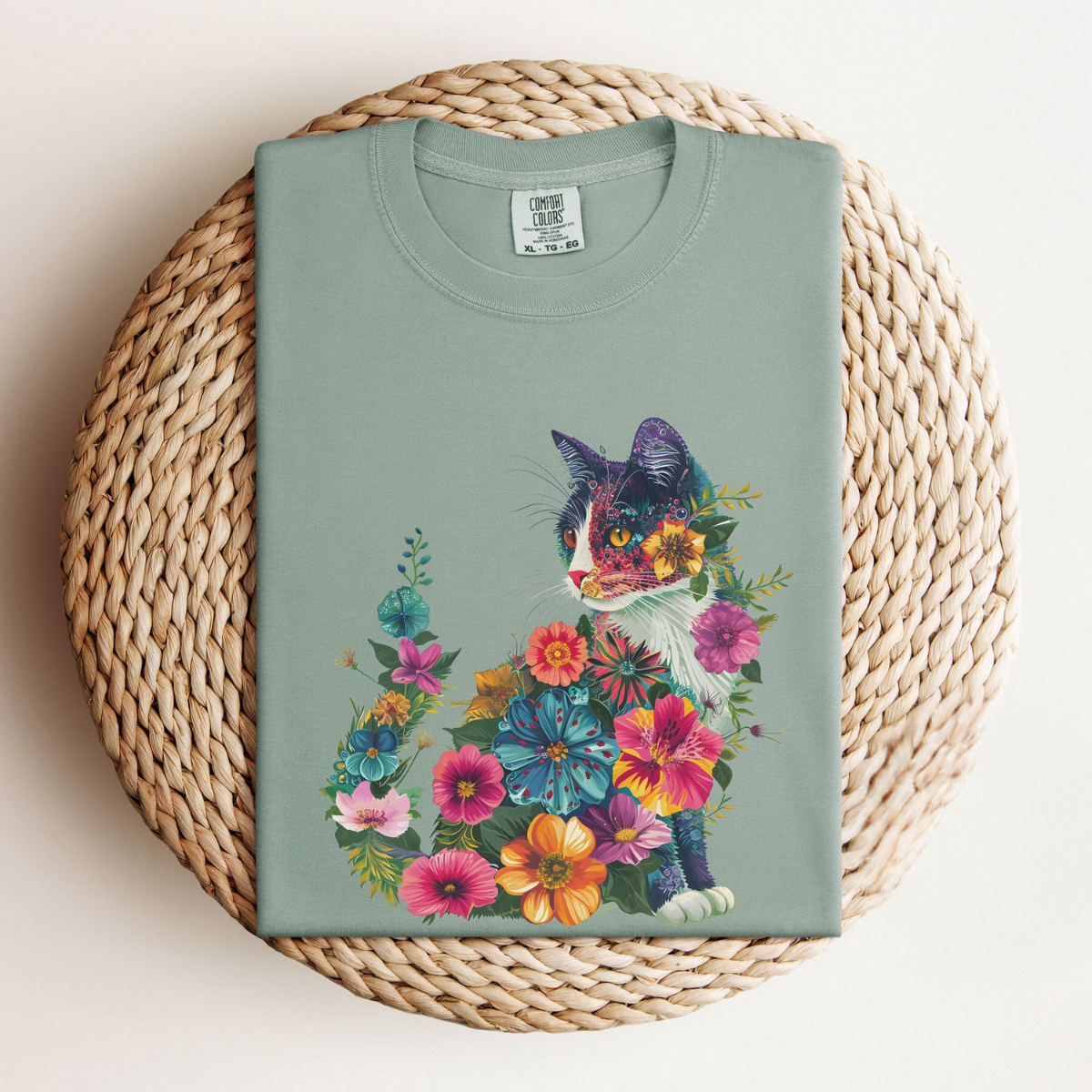 Floral Cat Tee