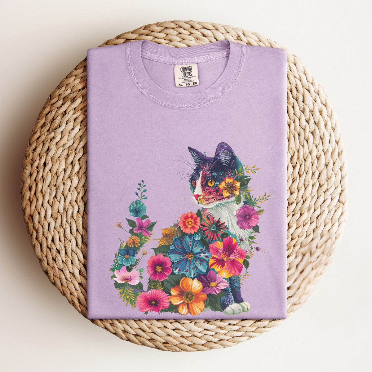 Floral Cat Tee