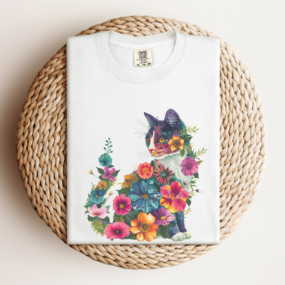 Floral Cat Tee