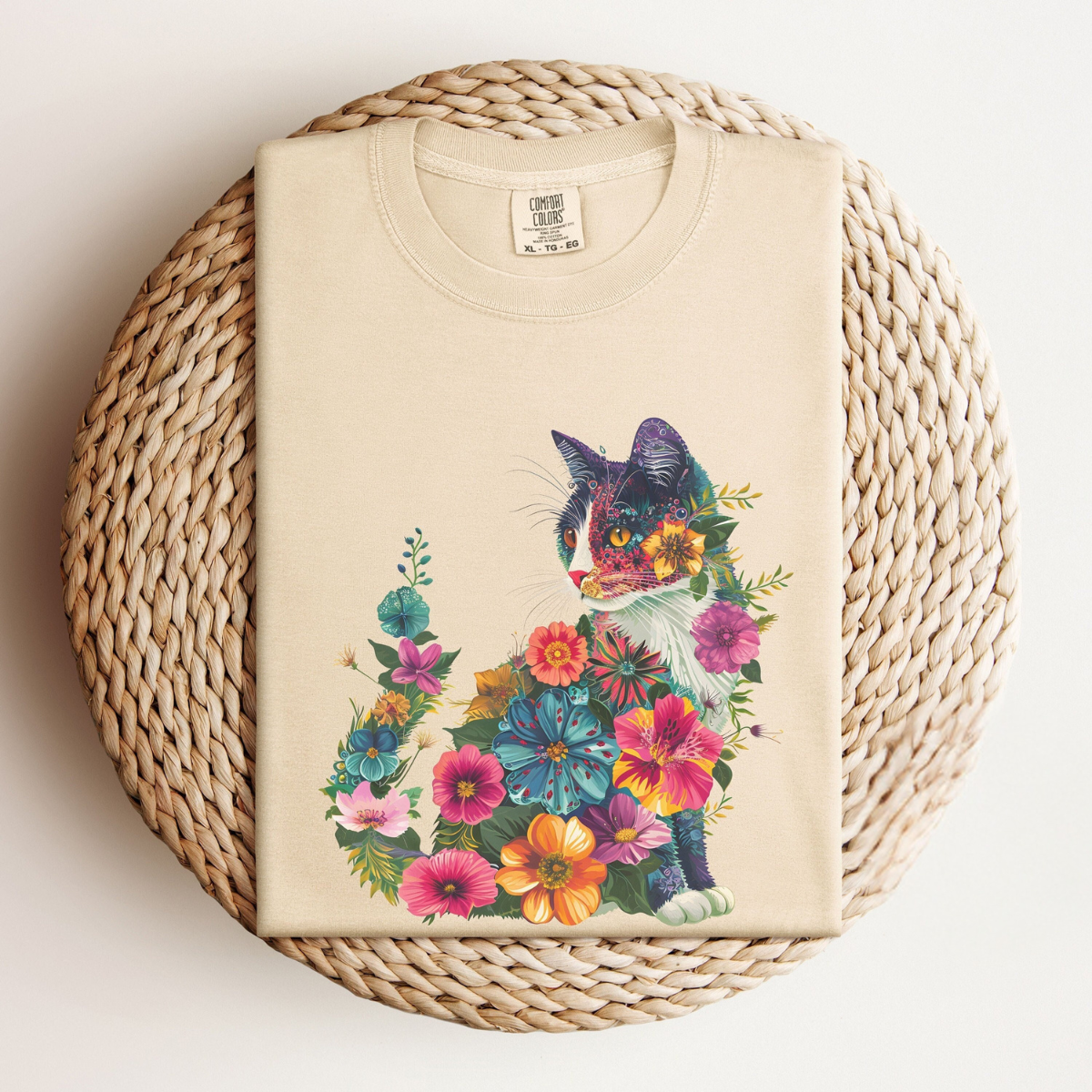 Floral Cat Tee