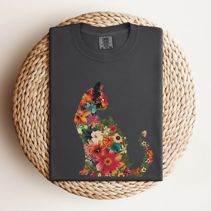 Floral Cat Tee V5