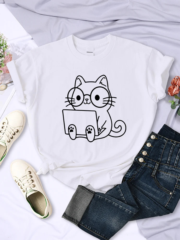 Cat Study T-Shirt