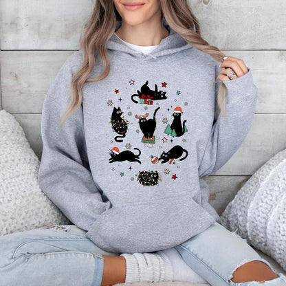 Christmas Cat Hoodie