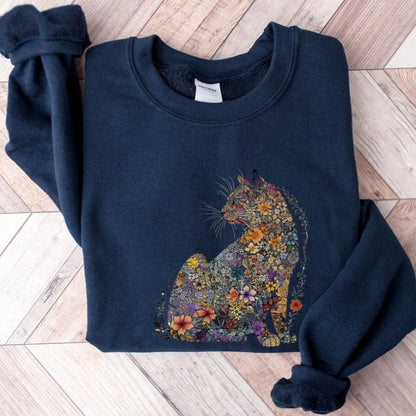 Floral Cat Sweater