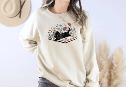 Cat Bookish Sweater