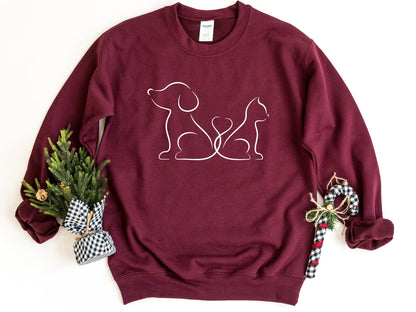 Cat Dog Love Sweater