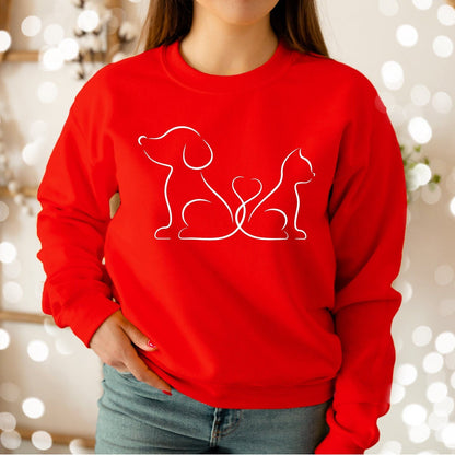 Cat Dog Love Sweater