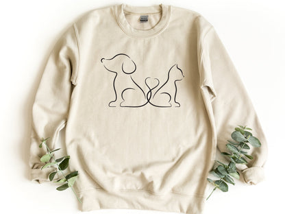 Cat Dog Love Sweater