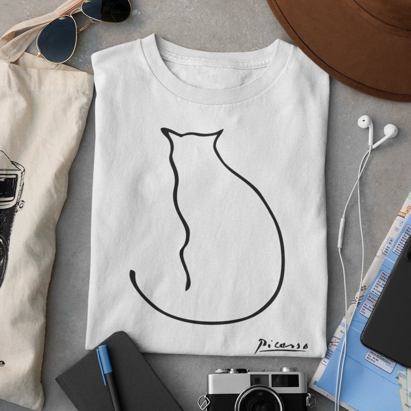 Picassa Cat Tee