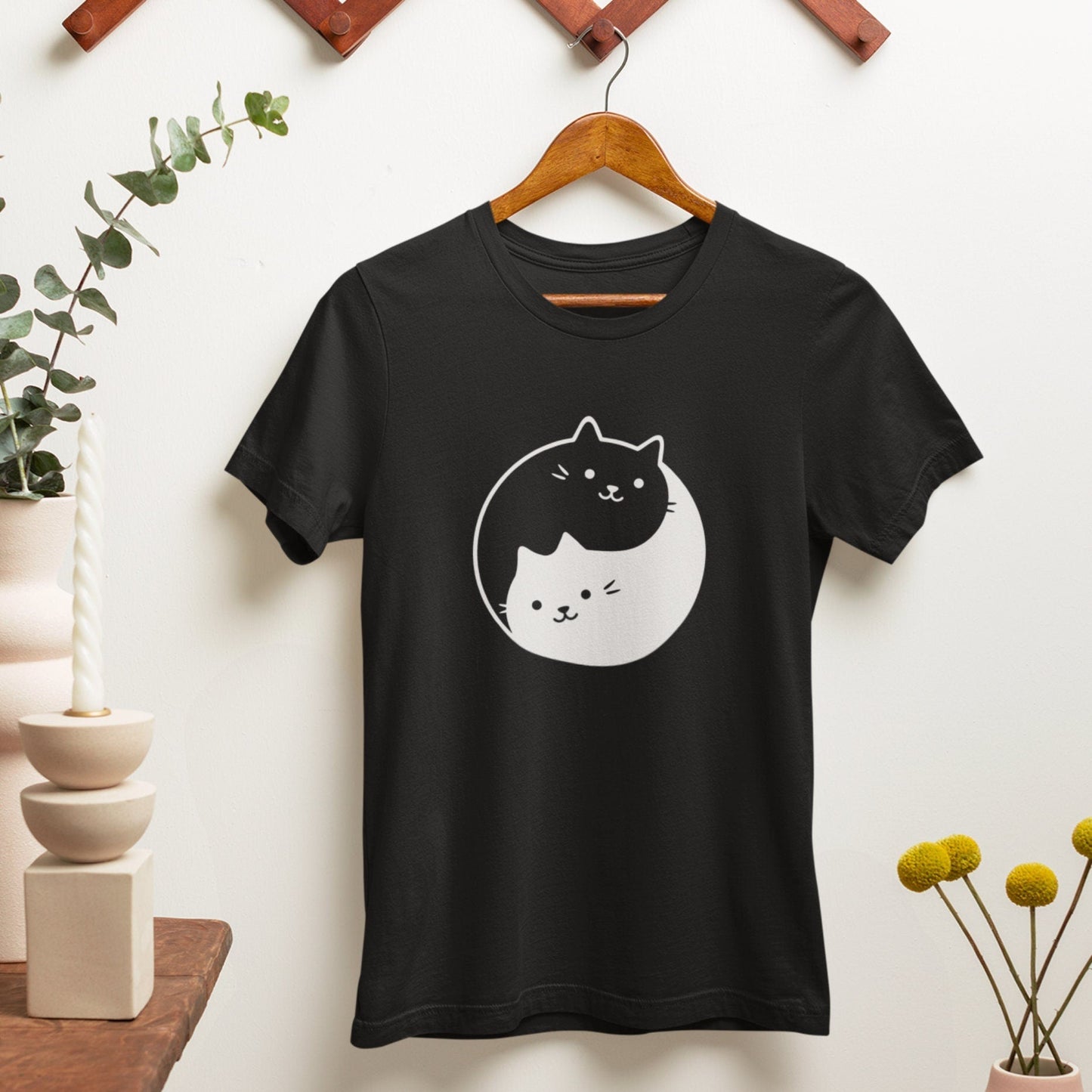 Yin Yang Cat Tee