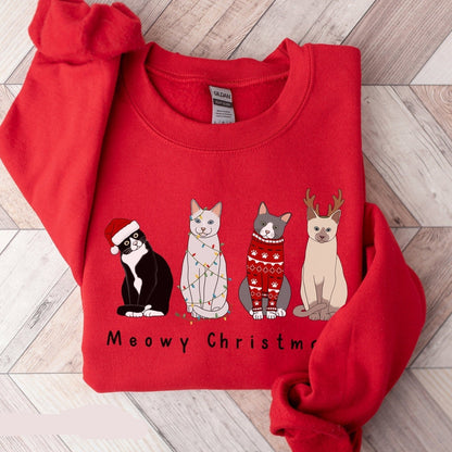 Meowy Christmas Sweatshirt