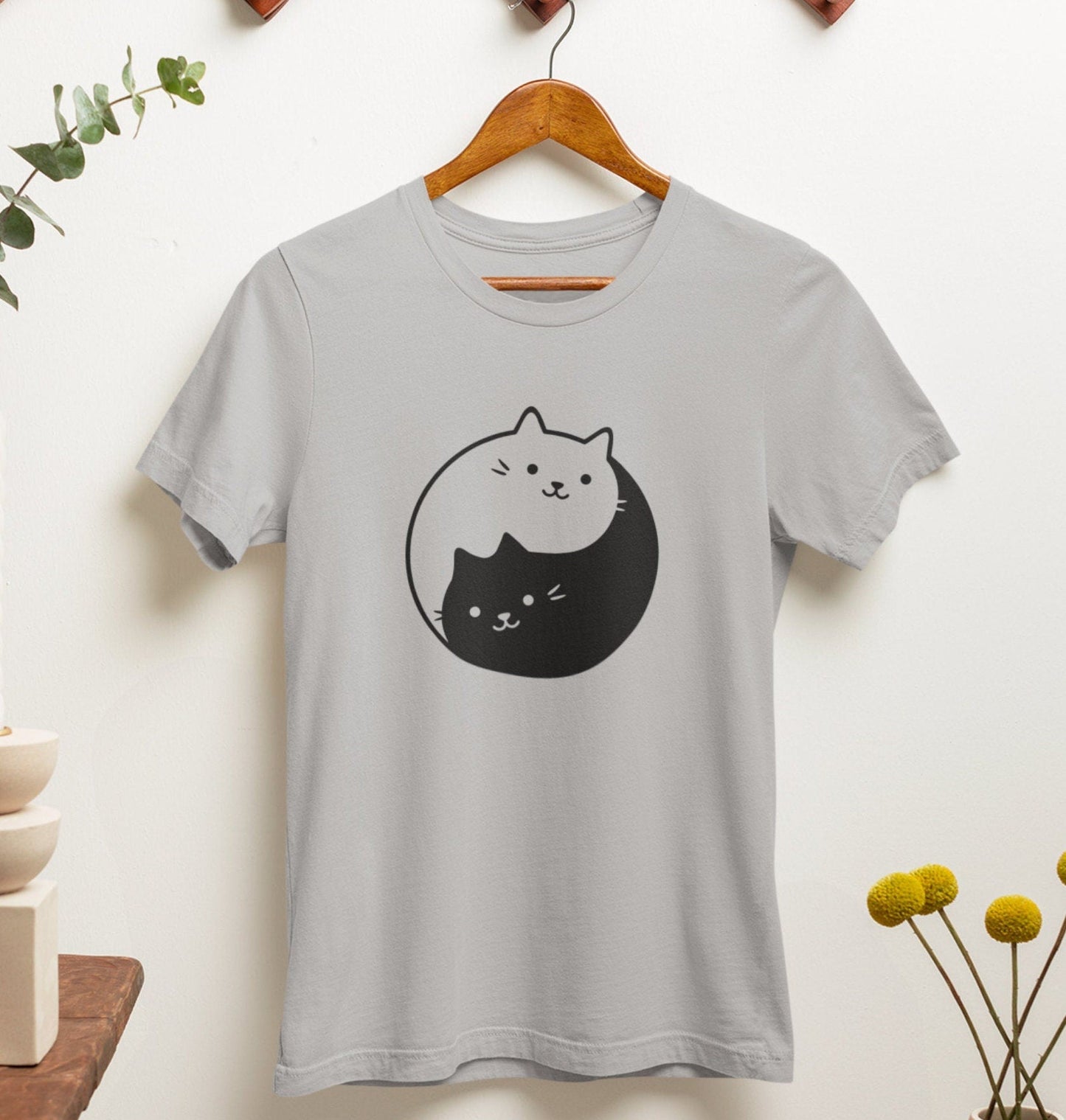 Yin Yang Cat Tee