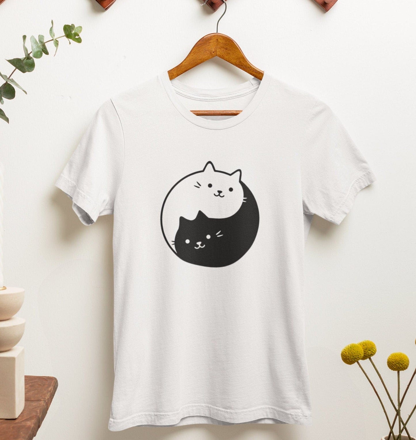 Yin Yang Cat Tee