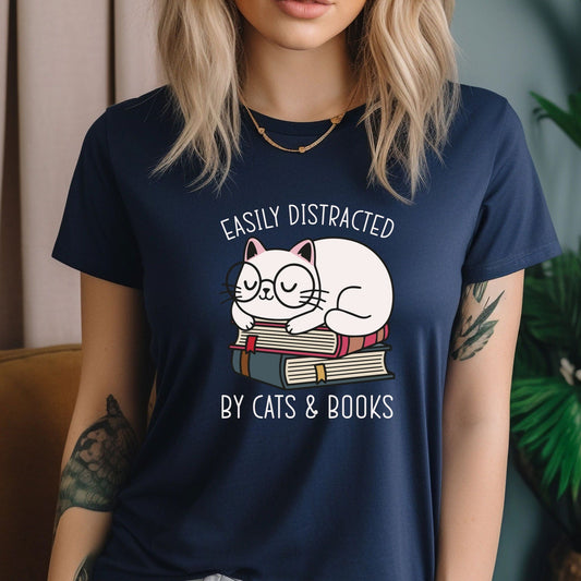 Cat's & Books Tee