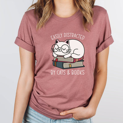 Cat's & Books Tee