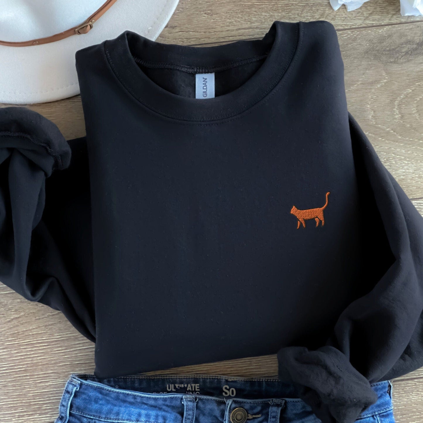 Orange Cat Sweater