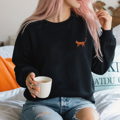 Orange Cat Sweater