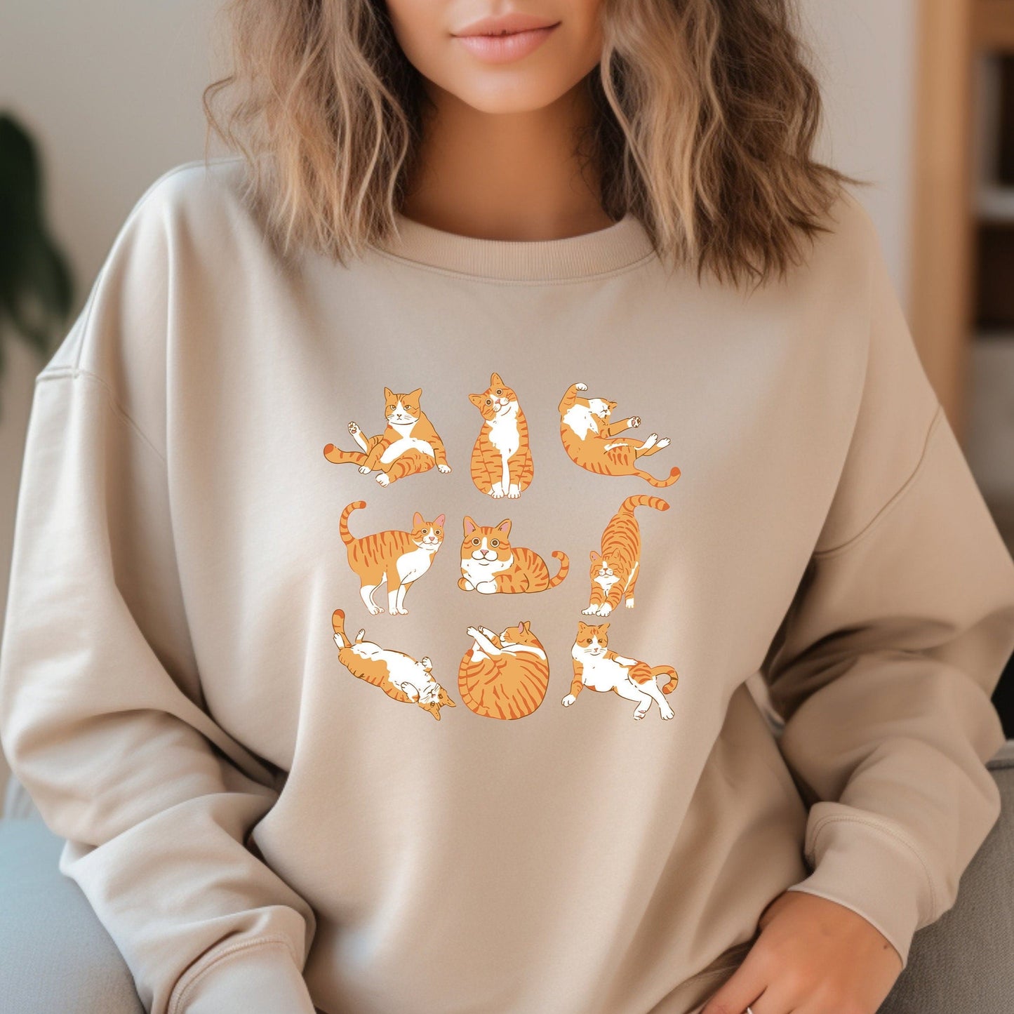 Orange Cat Sweater