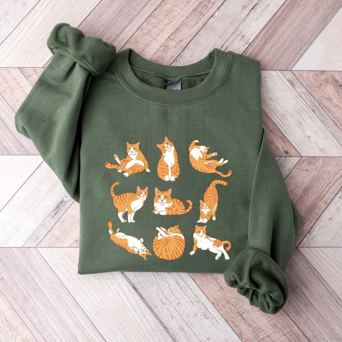 Orange Cat Sweater