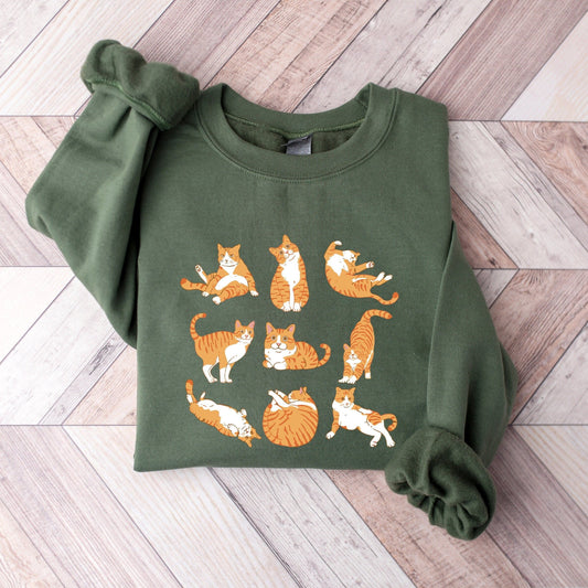 Orange Cat Sweater