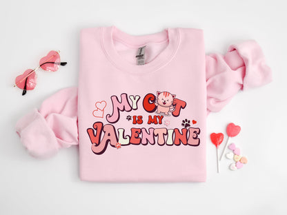 My Cat Is My Valentine Sweater V2