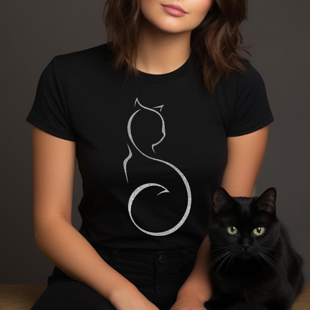 Cat Silhouette T-Shirt