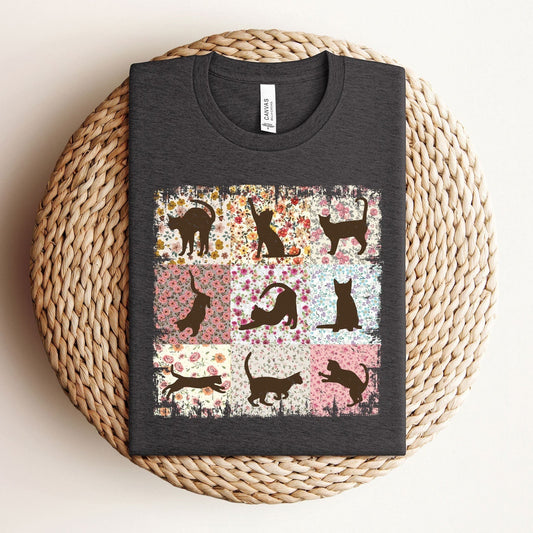 Cat Cottage Core Tee