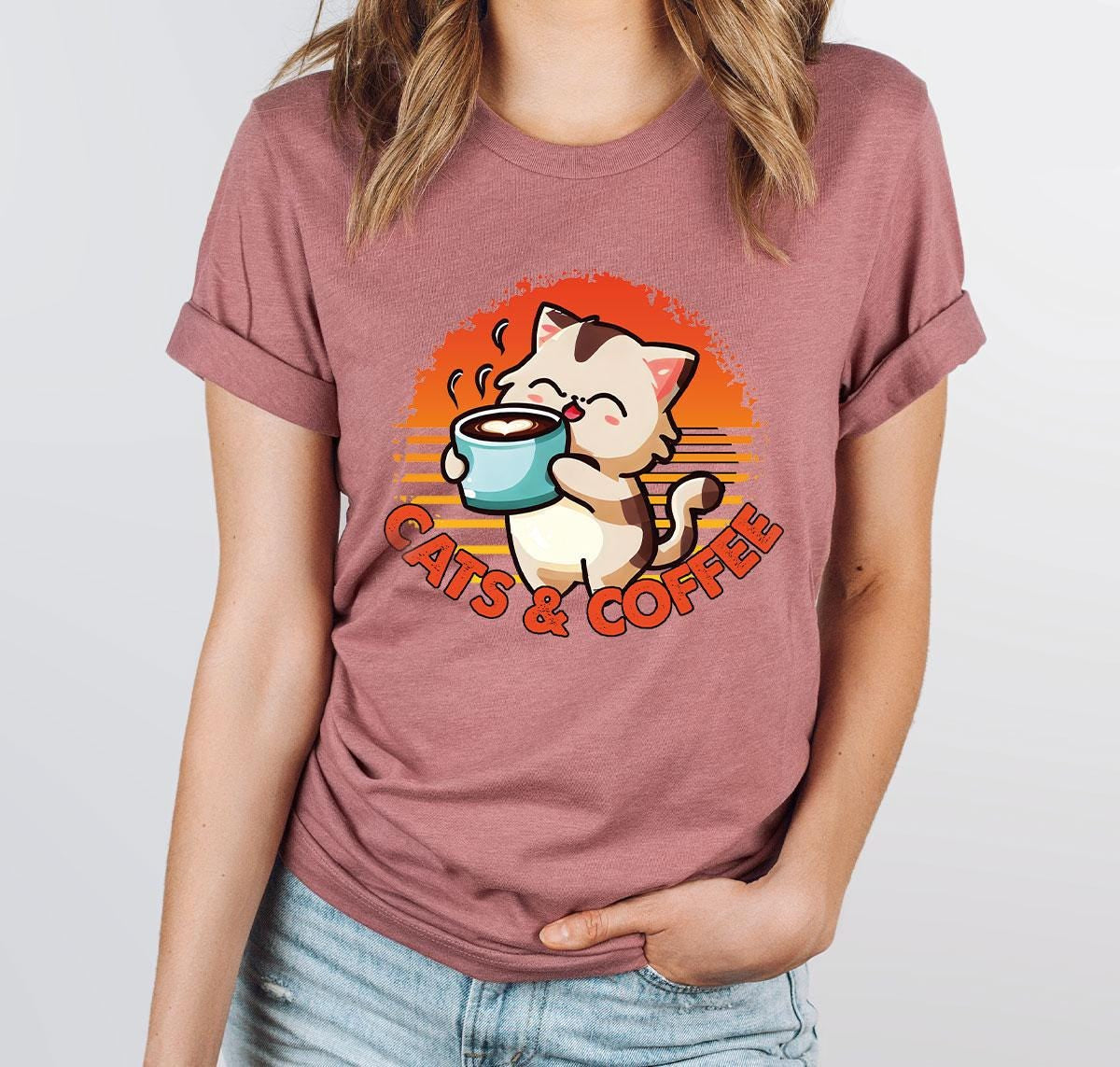 Cats & Coffee Tee