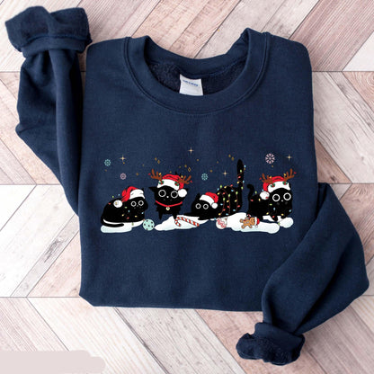 Christmas Black Cat Sweater