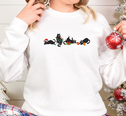 Cute Christmas Cat Sweater