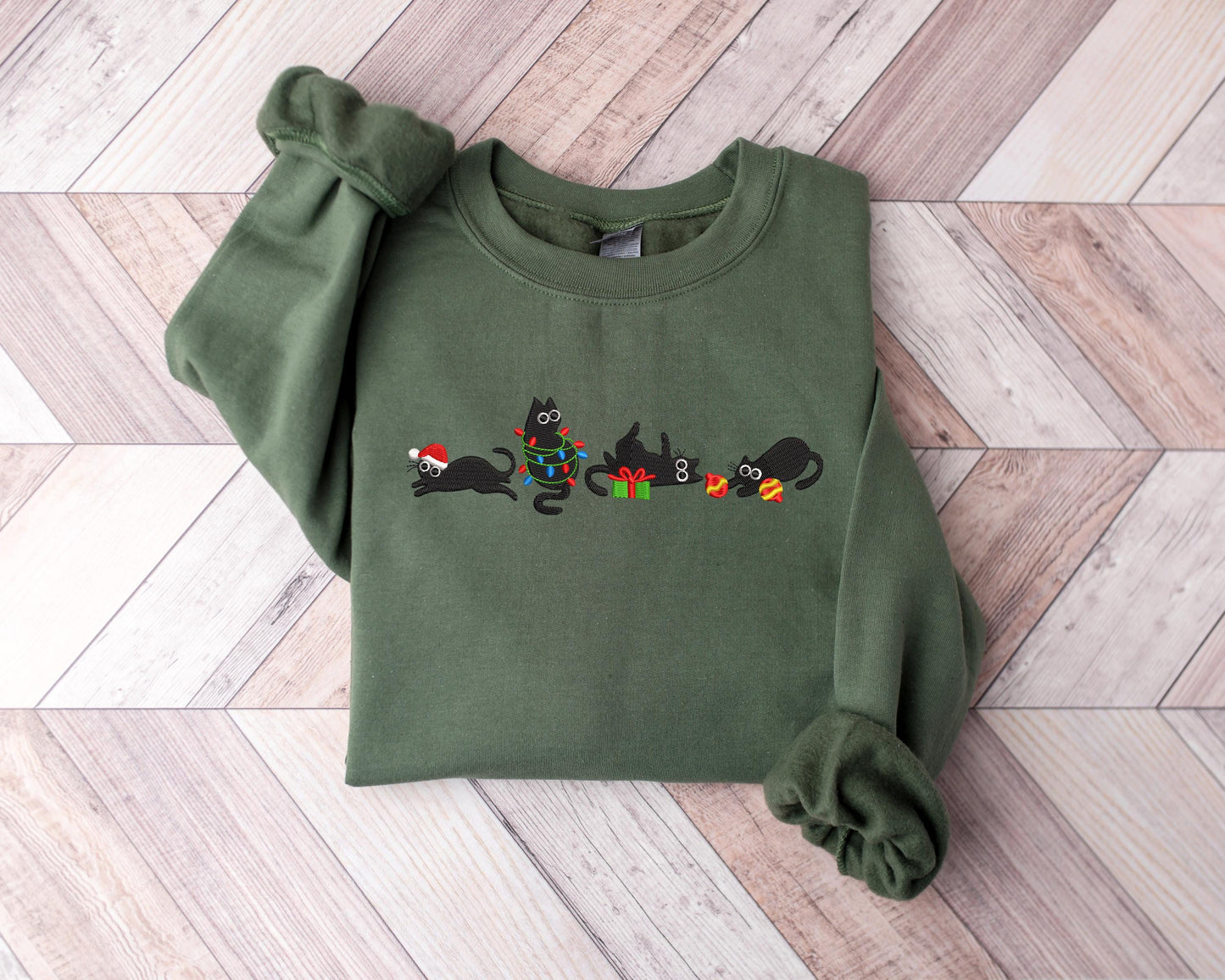 Cute Christmas Cat Sweater