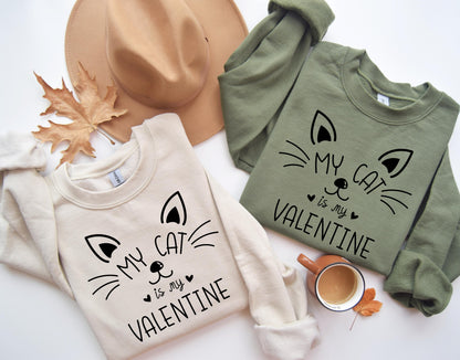 My Cat Is My Valentine Sweater V3