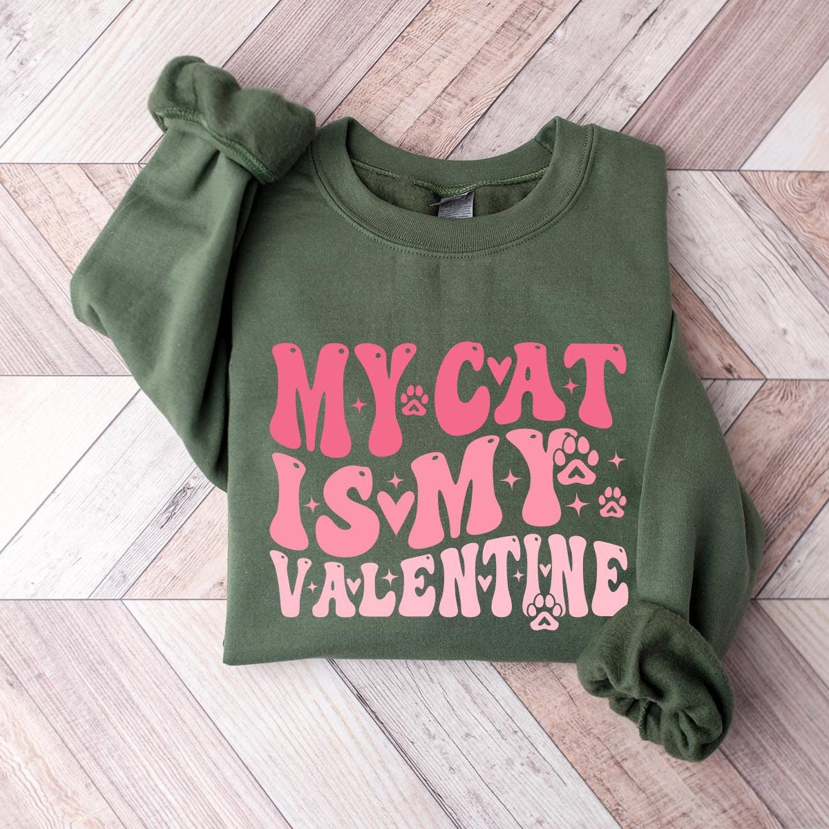 My Cat Is My Valentine Sweater