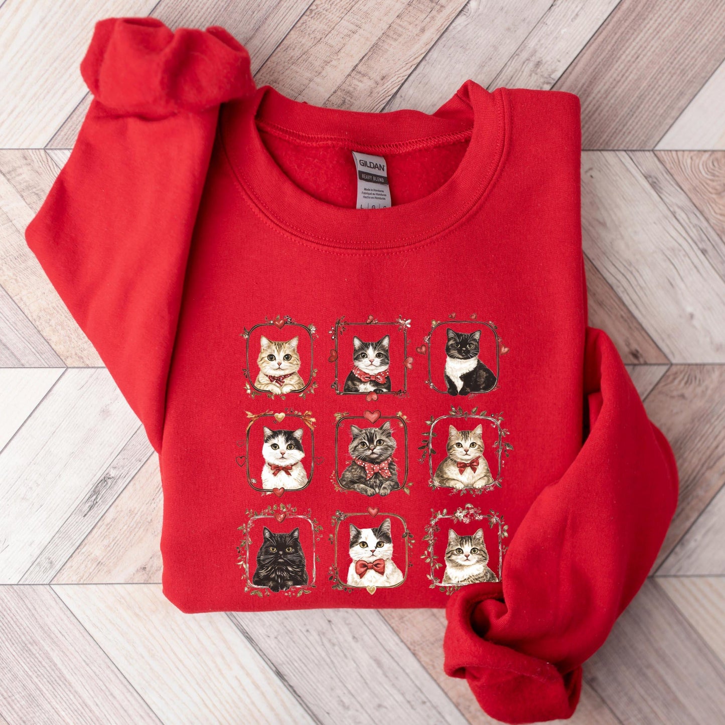 Valentines Cat Sweater V2