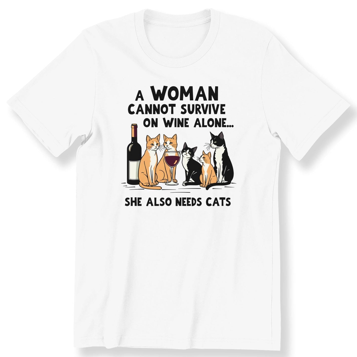 Cat's & Wine Tee