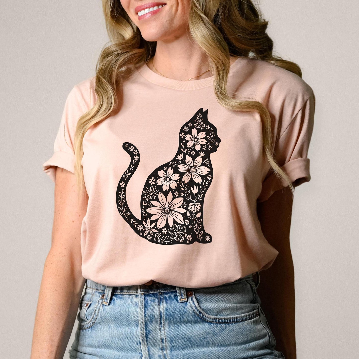 Cat Flower Tee V2