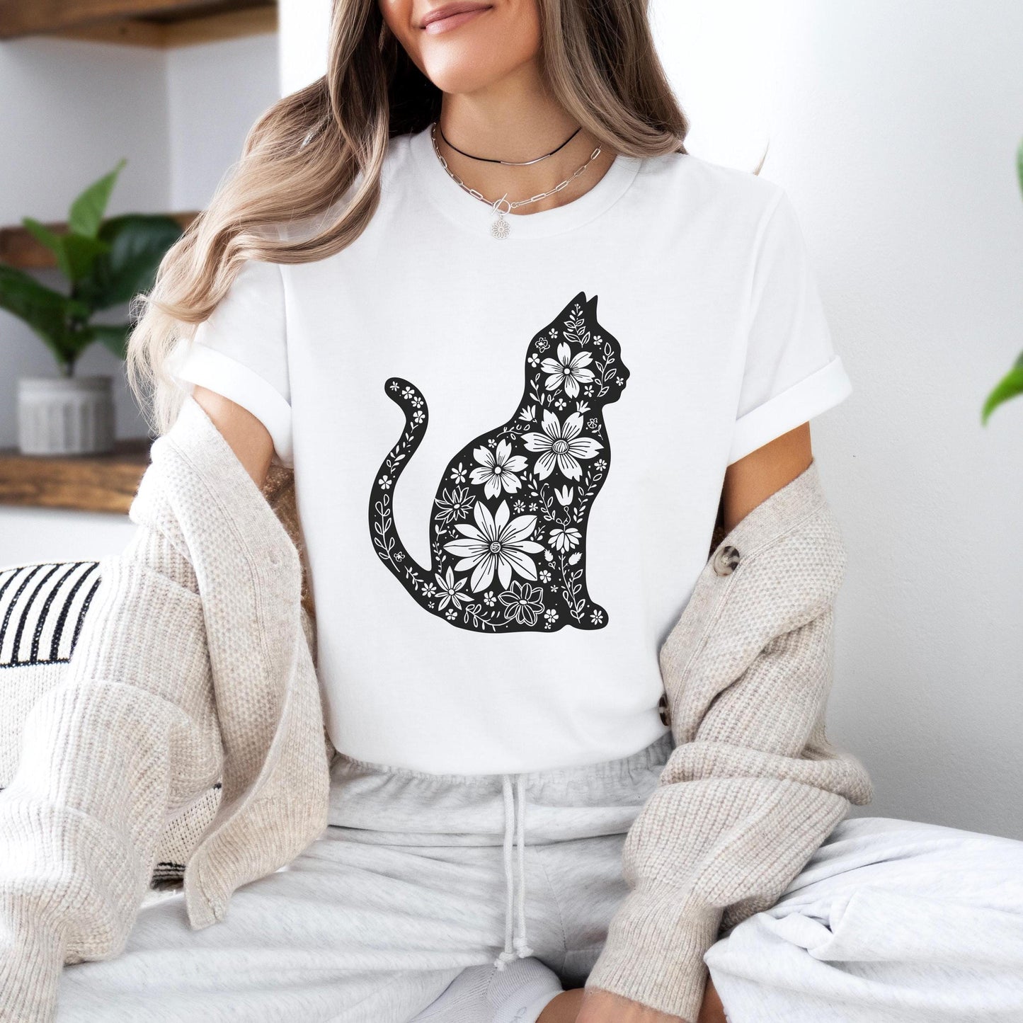 Cat Flower Tee V2